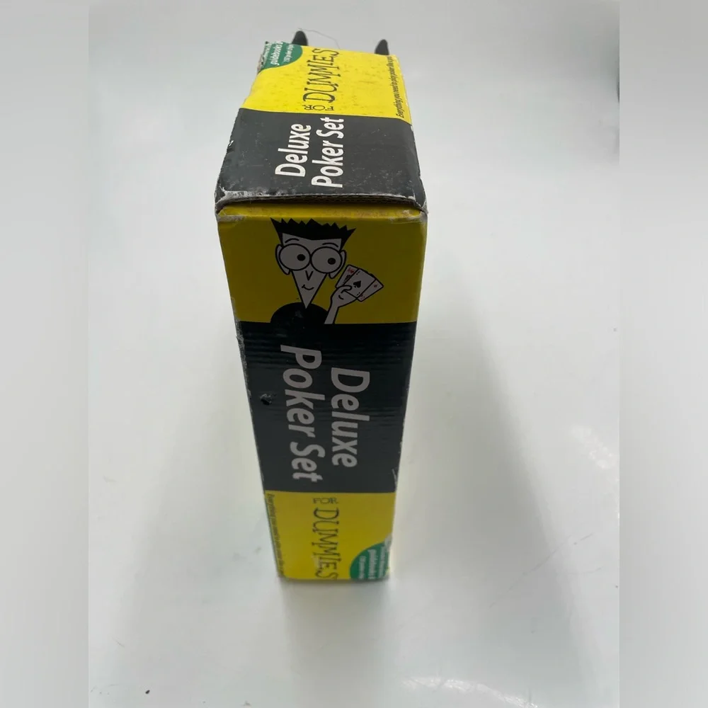 Deluxe Poker for Dummies Set 3 Decks With Guidebooks Chips And Case - Picture 5 of 5
